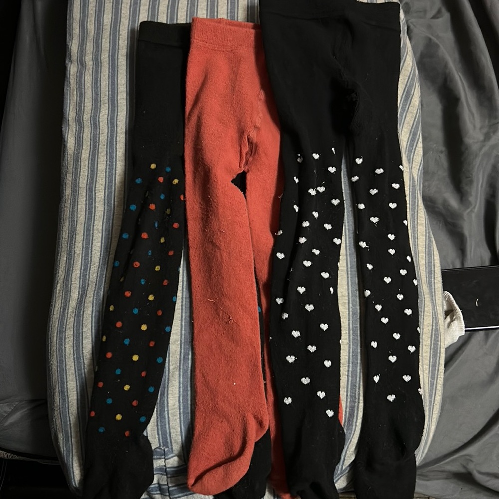 3 piece tights for toddler girl, size 18-36 months